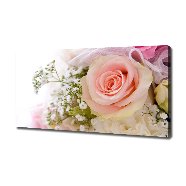 Foto op canvas Een boeket bloemen