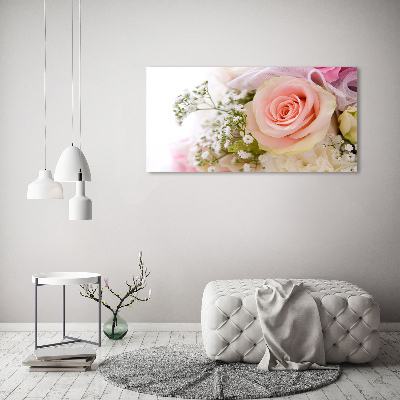 Foto op canvas Een boeket bloemen