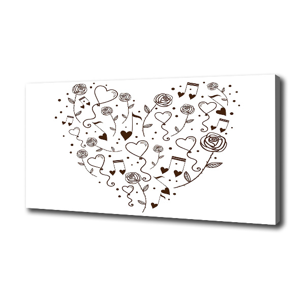 Foto canvas Hart