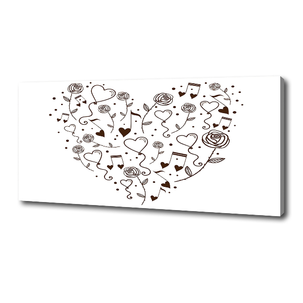 Foto canvas Hart