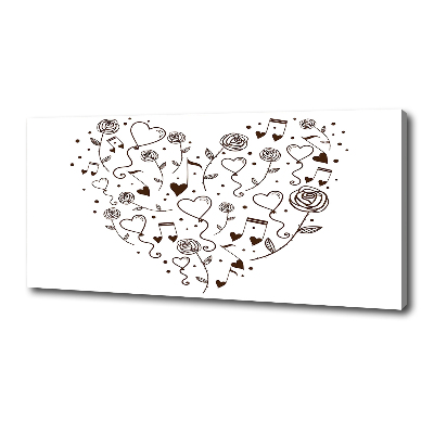 Foto canvas Hart