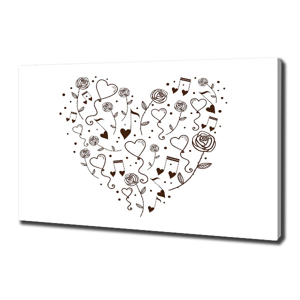 Foto canvas Hart