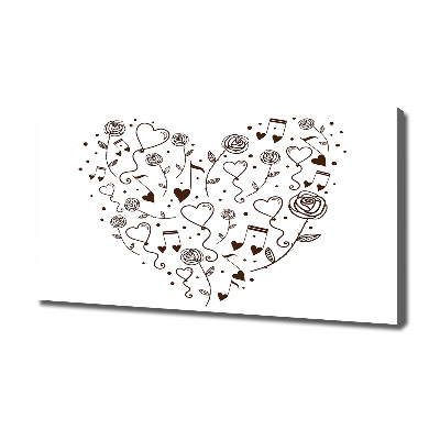 Foto canvas Hart