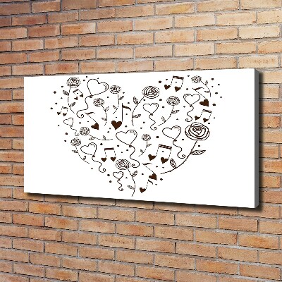 Foto canvas Hart