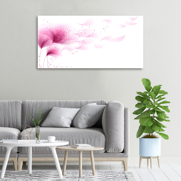 Canvas foto Roze bloem