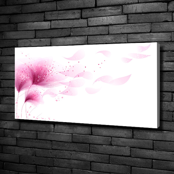 Canvas foto Roze bloem