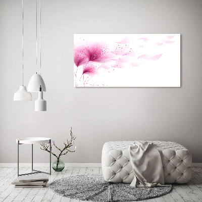 Canvas foto Roze bloem