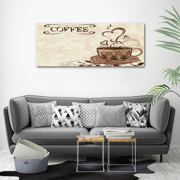 Foto op canvas Aromatische koffie