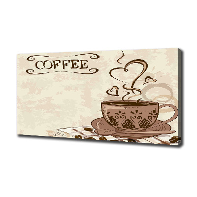 Foto op canvas Aromatische koffie