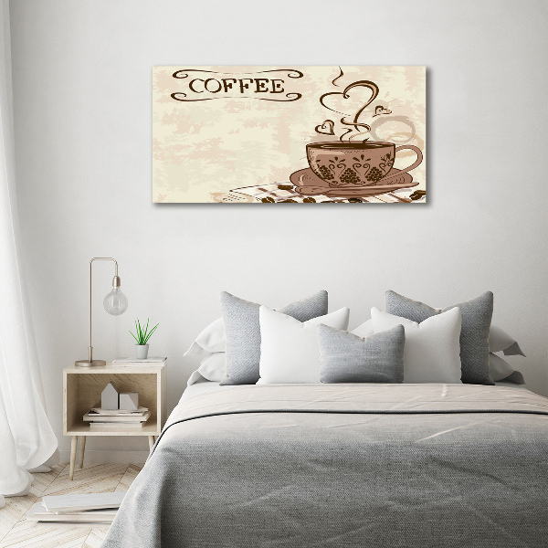 Foto op canvas Aromatische koffie