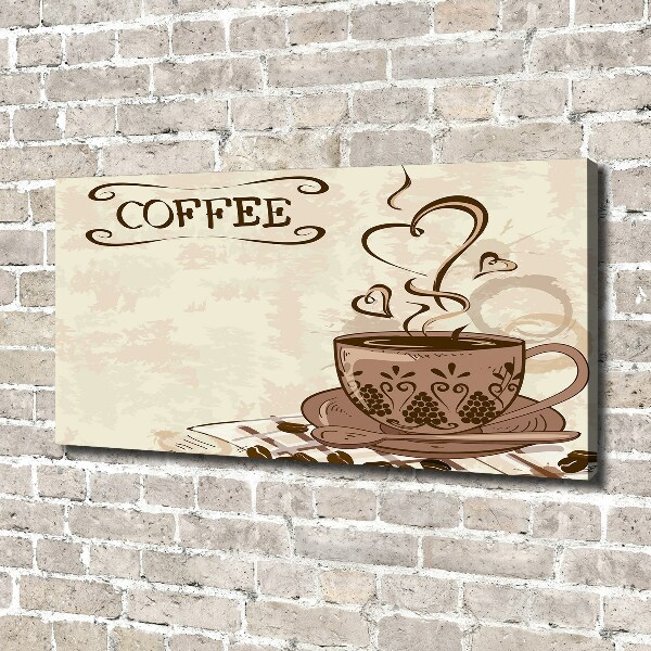 Foto op canvas Aromatische koffie