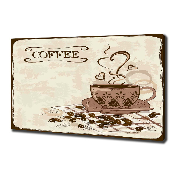 Foto op canvas Aromatische koffie