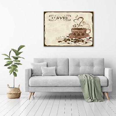 Foto op canvas Aromatische koffie