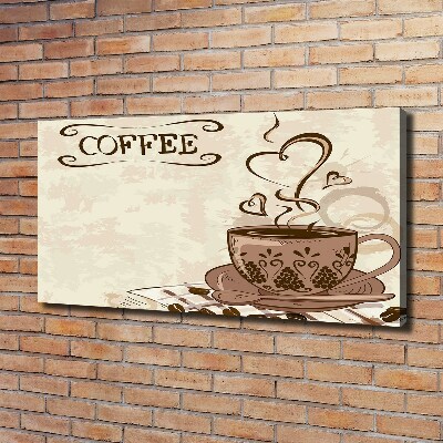Foto op canvas Aromatische koffie
