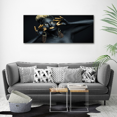 Foto canvas Vrouw in het zwart