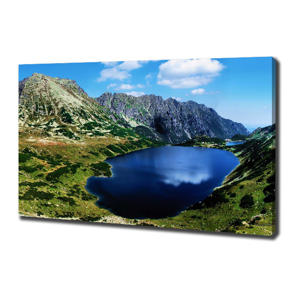 Foto op canvas Een vallei in de bergen