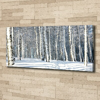 Schilderij op canvas Bos in de winter