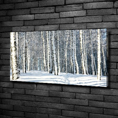 Schilderij op canvas Bos in de winter