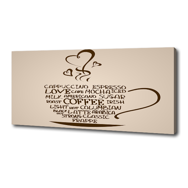 Canvas foto Een kopje koffie