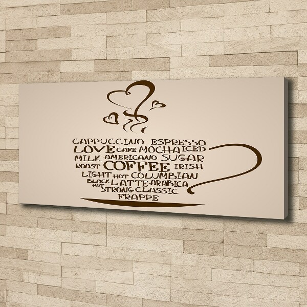 Canvas foto Een kopje koffie