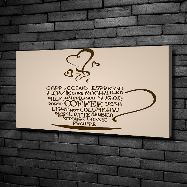 Canvas foto Een kopje koffie