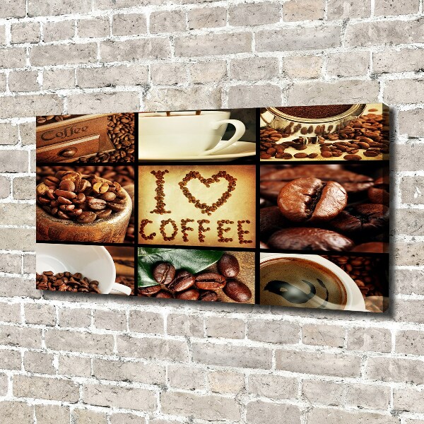 Foto canvas Koffiecollage