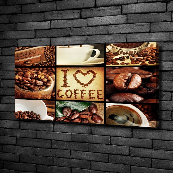 Foto canvas Koffiecollage