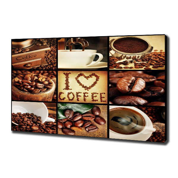 Foto canvas Koffiecollage