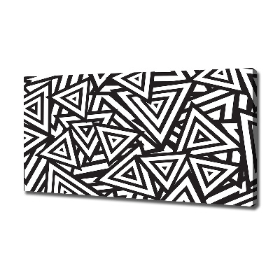 Schilderij op canvas Achtergrond met driehoeken