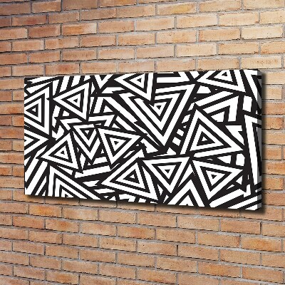 Schilderij op canvas Achtergrond met driehoeken