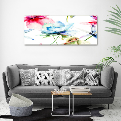 Canvas foto Klaprozen