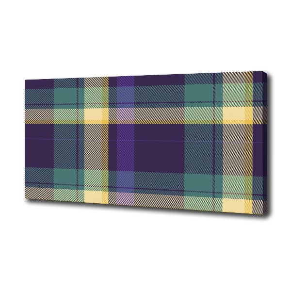 Foto op canvas Geruite textuur