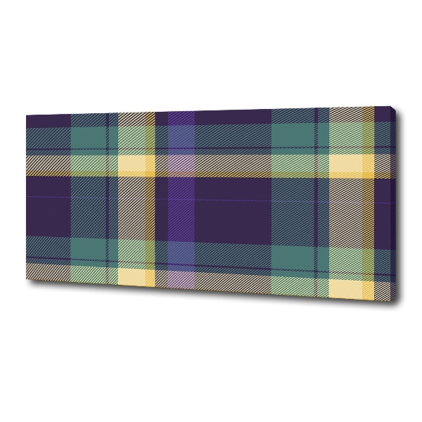 Foto op canvas Geruite textuur