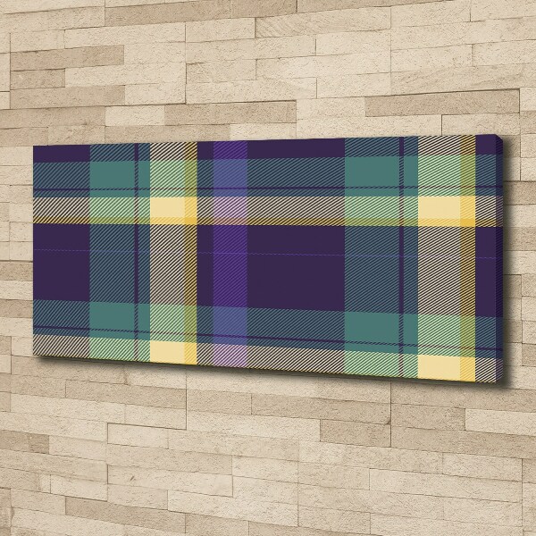 Foto op canvas Geruite textuur