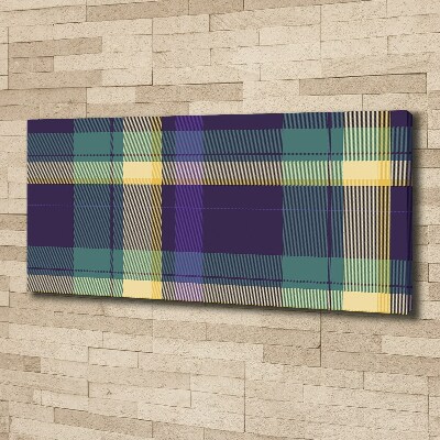 Foto op canvas Geruite textuur