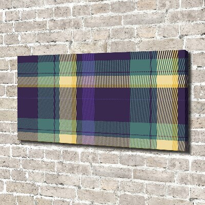 Foto op canvas Geruite textuur