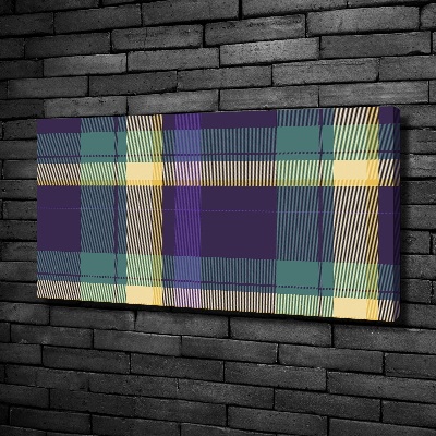 Foto op canvas Geruite textuur