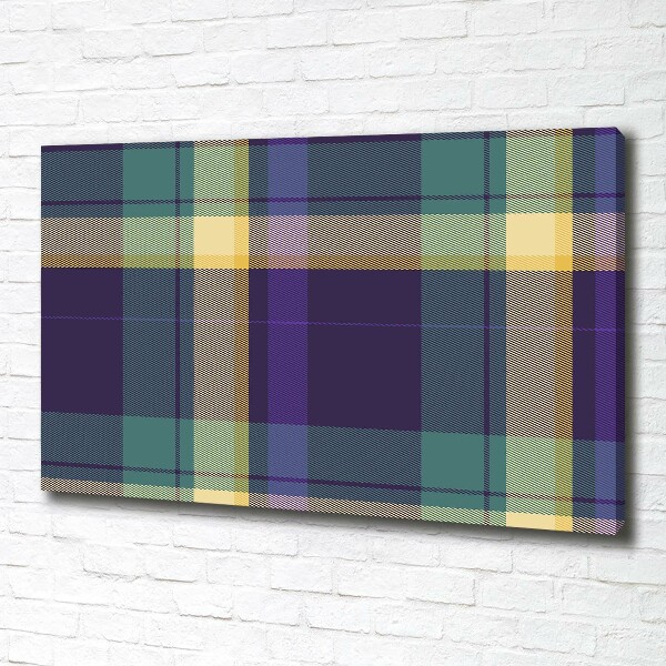 Foto op canvas Geruite textuur