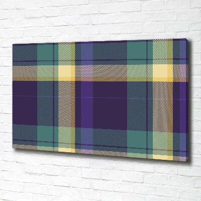 Foto op canvas Geruite textuur