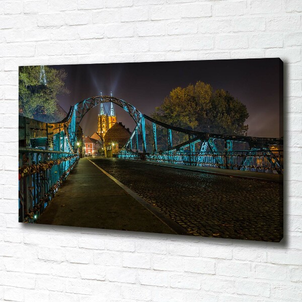 Canvas foto Brug der Geliefden
