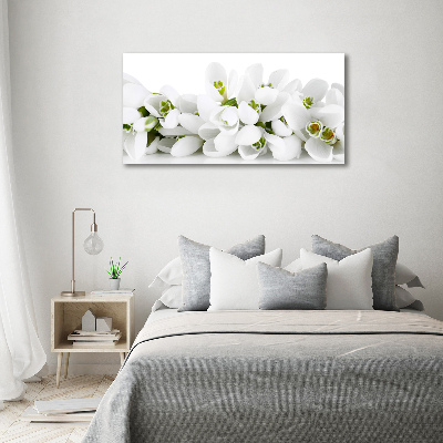 Canvas foto Sneeuwklokjes