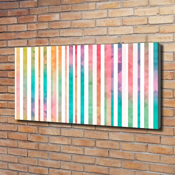 Schilderij op canvas Regenboogstrepen