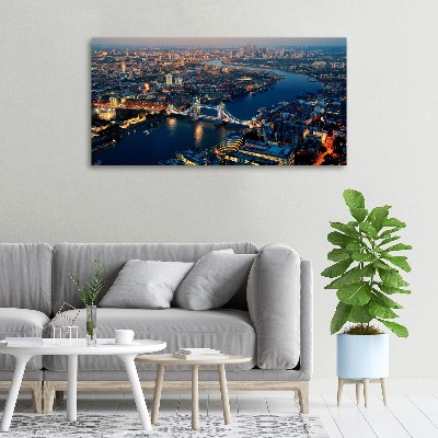 Canvas foto Londen vanuit vogelperspectief