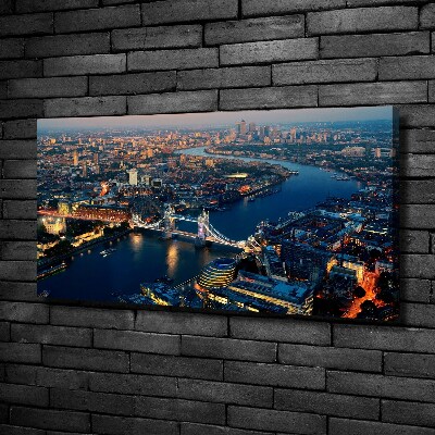 Canvas foto Londen vanuit vogelperspectief