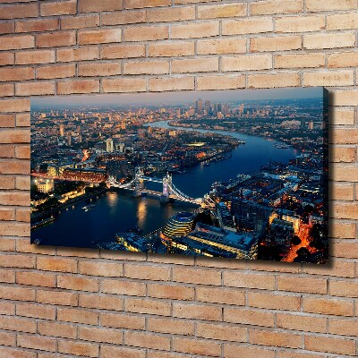 Canvas foto Londen vanuit vogelperspectief