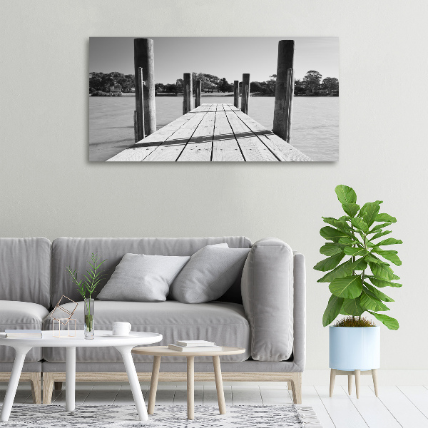 Canvas schilderij Houten steiger