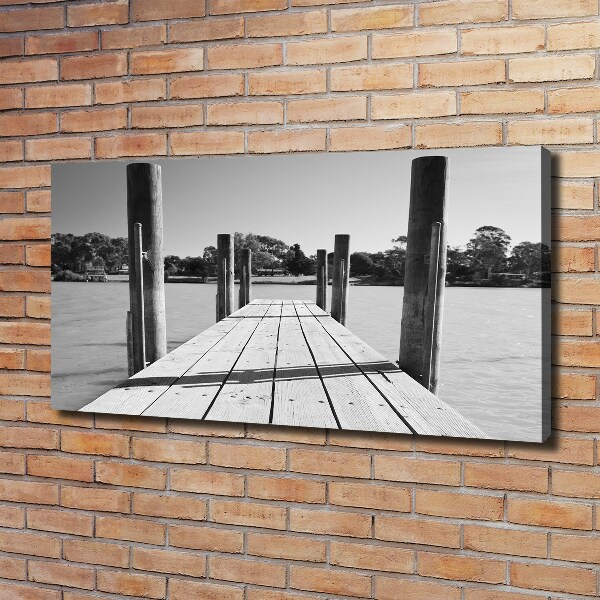 Canvas schilderij Houten steiger