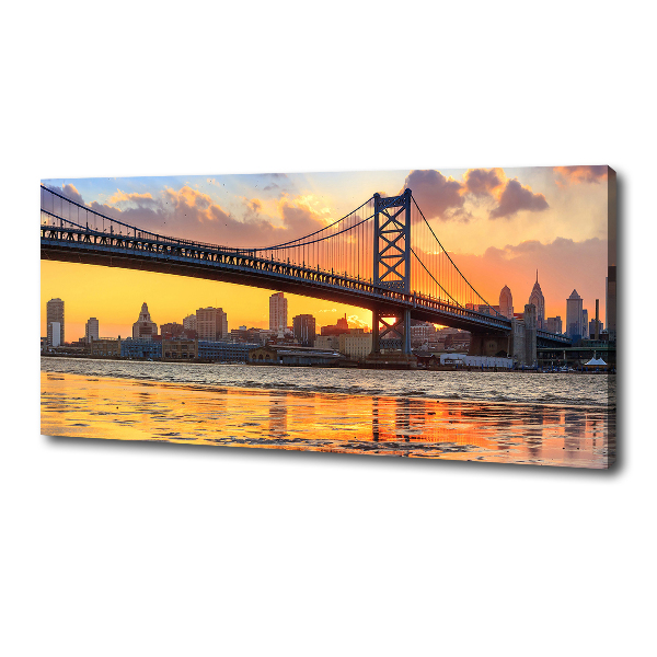 Schilderij op canvas Philadelphia-brug