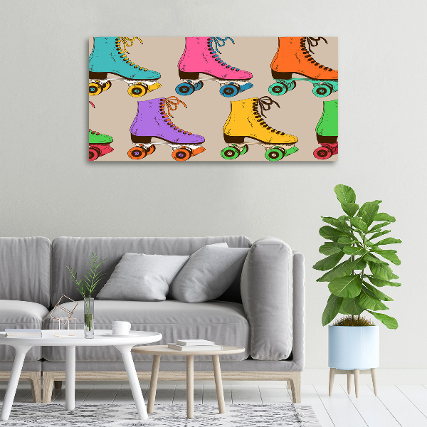 Foto canvas Kleurrijke rolschaatsen