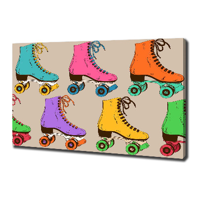 Foto canvas Kleurrijke rolschaatsen